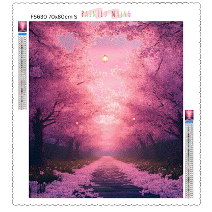 Cherry Blossom Stroll: Diamond Painting Collection