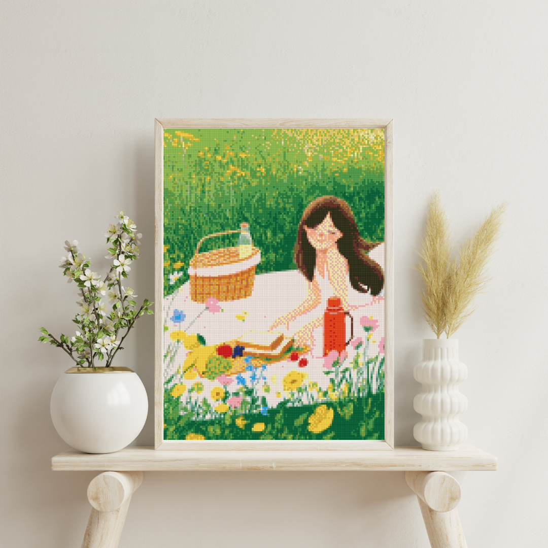 Sunny Picnic Bliss: Diamond Painting Collection