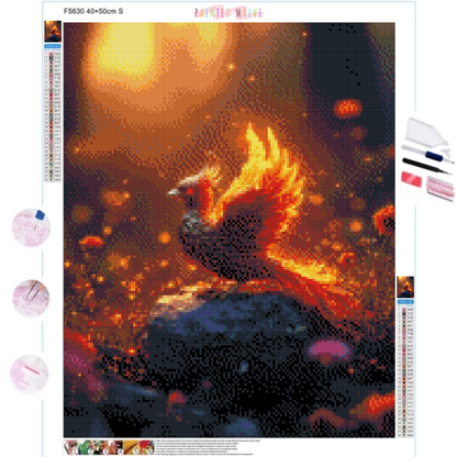 Flamebird's Glory: Diamond Painting Collection