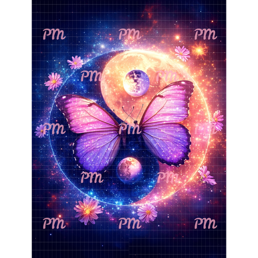 Cosmic Yin Yang Harmony: Diamond Painting Collection