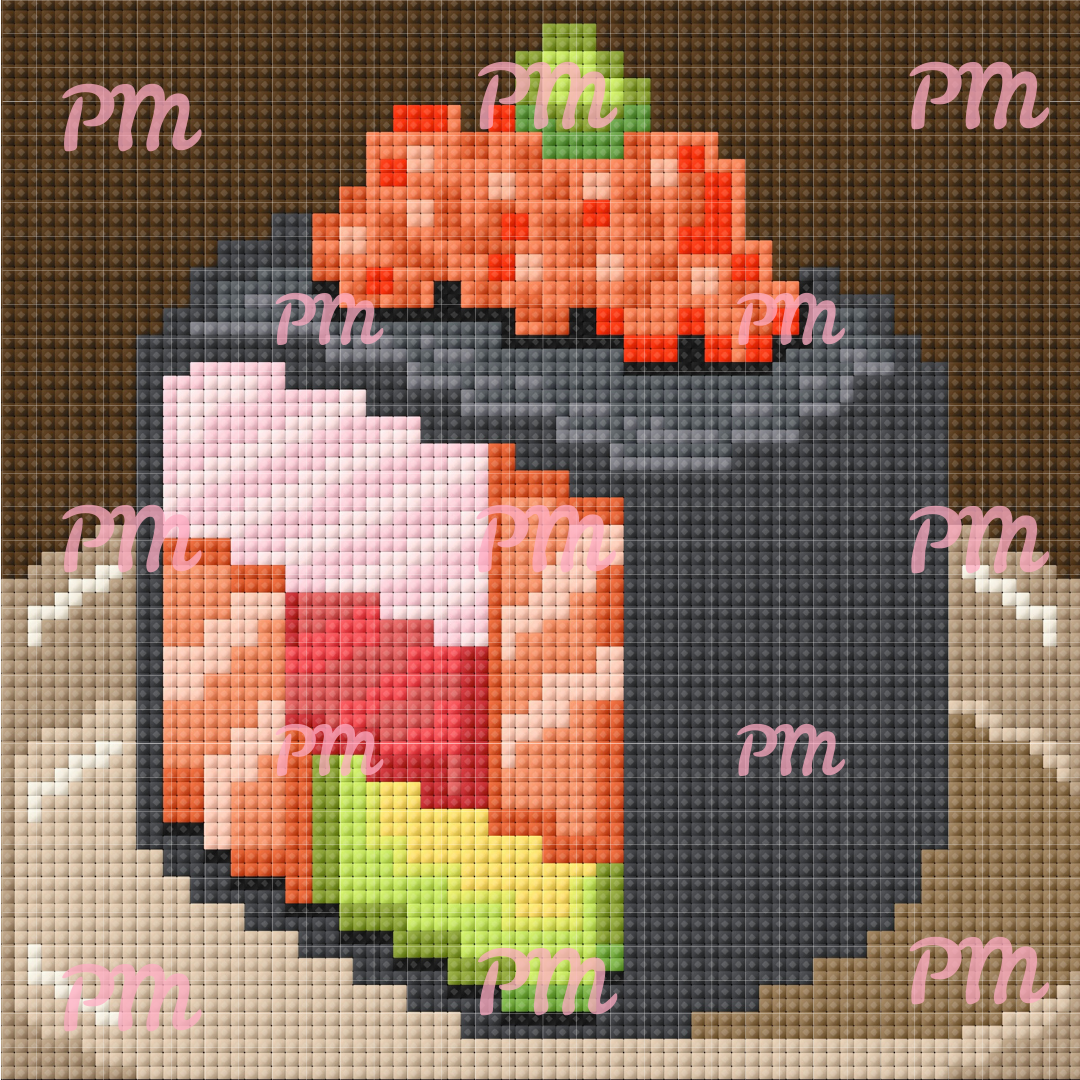 Yum Yum Sushi: MINI Hand-Rendered Diamond Painting Collection