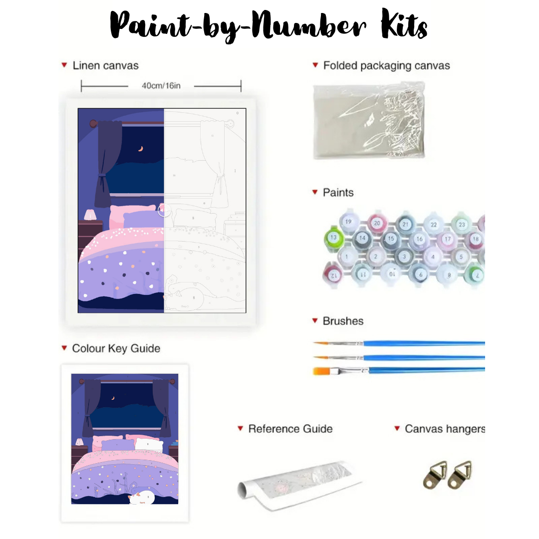 Sweet Dreams: Paint-by-Number Collection (24/36/48 colors | No Frame)
