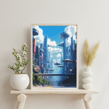 Skyward Metropolis: Diamond Painting Collection