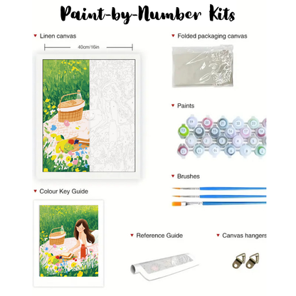 Sunny Picnic Bliss: Paint-by-Number Collection (24/36/48 colors | No Frame)