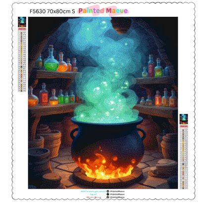 Enchanted Cauldron: Diamond Painting Halloween Collection