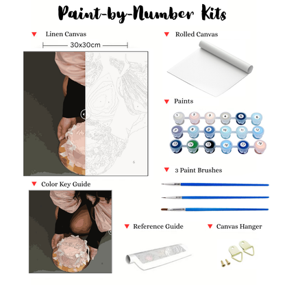 CUSTOM Paint-by-Numbers: Memory to Masterpiece (24/36/48 colors | No Frame)