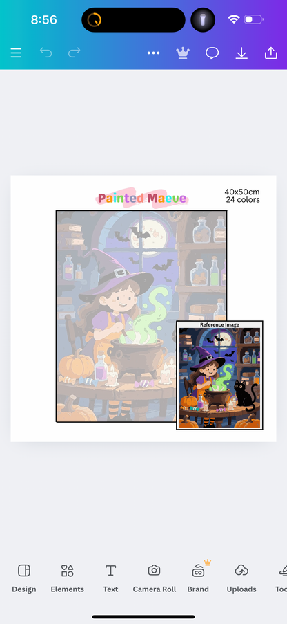 Potion & Purrs: Paint-by-Number Halloween Collection (24/36/48 colors | No Frame)