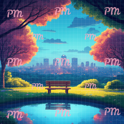 Evening in the Park: Diamond Painting Collection
