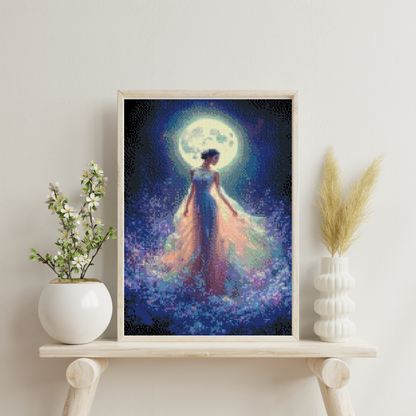 Midnight Ethereal Beauty: Diamond Painting Collection