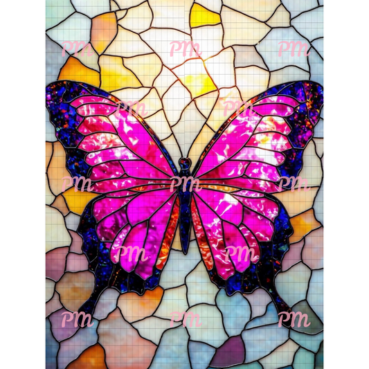 Butterfly Mosaic: Paint-by-Number Collection (24/36/48 colors | No Frame)