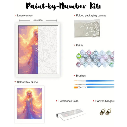Mystical Goddess: Paint-by-Number Collection (24/36/48 colors | No Frame)