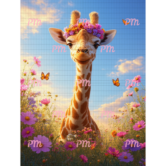 Sunny Giraffe Glow: Diamond Painting Collection