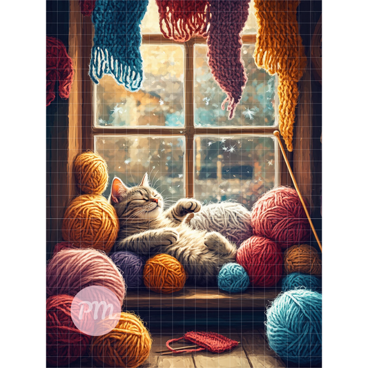 Cozy Whiskers & Warm Yarn: Diamond Painting Collection