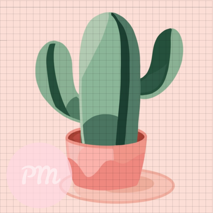 Cactus Makes Perfect: MINI Paint-by-Number Collection (24/36/48 colors | No Frame)