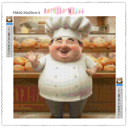 Friendly Baker Man: Diamond Painting Collection