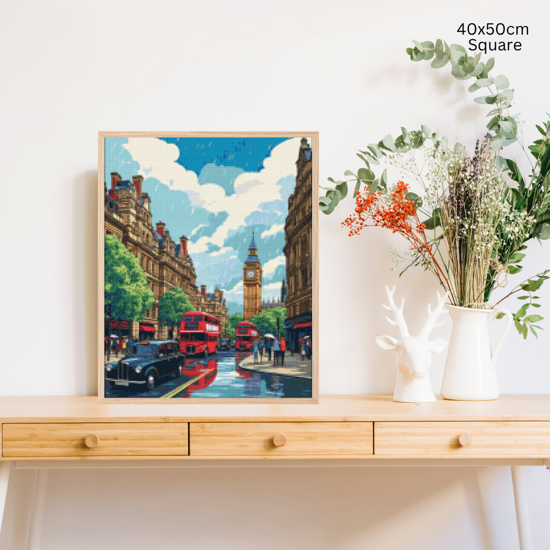 Rainy London Stroll: Diamond Painting Collection