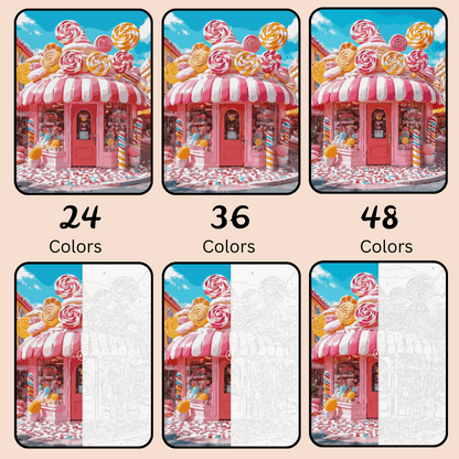 Lolli-Land Shop: Paint-by-Number Collection (24/36/48 colors | No Frame)