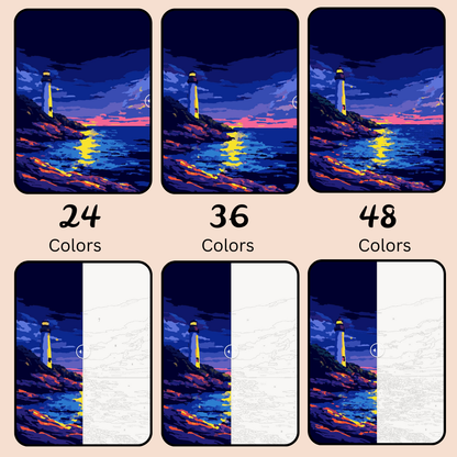 VG Inspired Strokes 2: Paint-by-Number Collection (24/36/48 colors | No Frame)