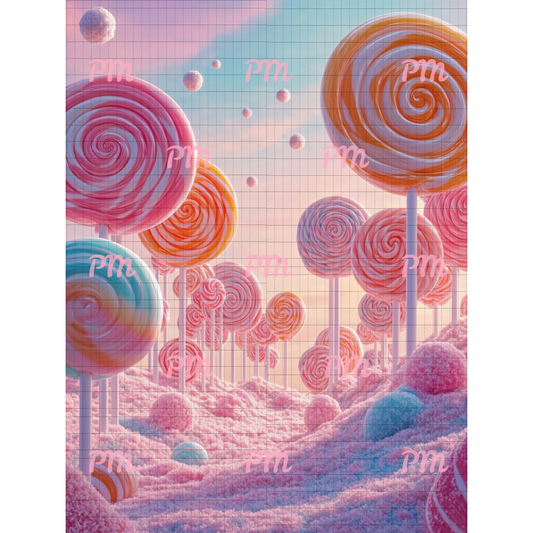 Lollipop Meadow: Diamond Painting Collection