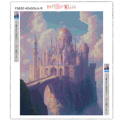Celestial Fortress: Diamond Painting Collection