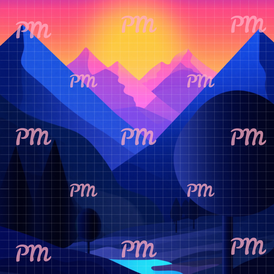 Mountain Dusk: Diamond Painting Collection