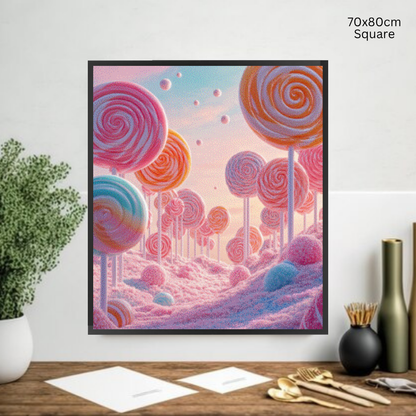Lollipop Meadow: Diamond Painting Collection