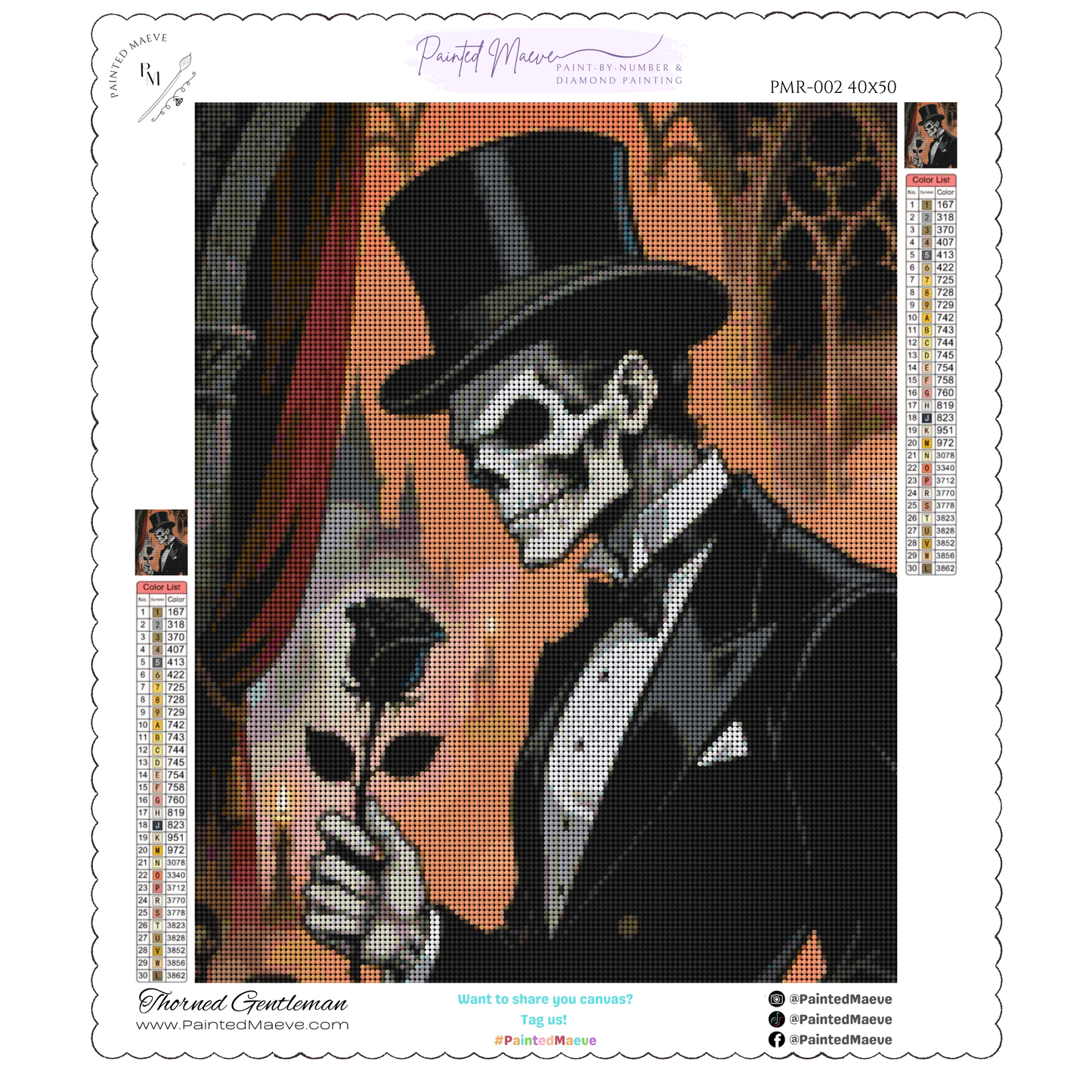 Thorned Gentleman: Diamond Painting Halloween Collection