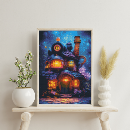 Potion and Crystal Cabin: Diamond Painting Collection