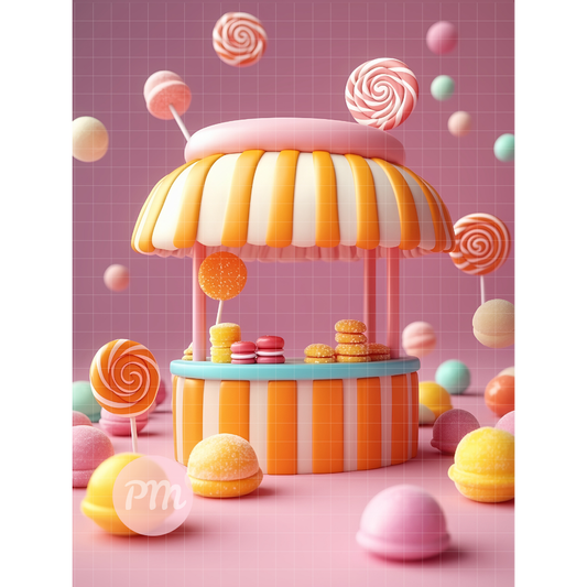 Sweet Treats Stand: Paint-by-Number Collection (24/36/48 colors | No Frame)