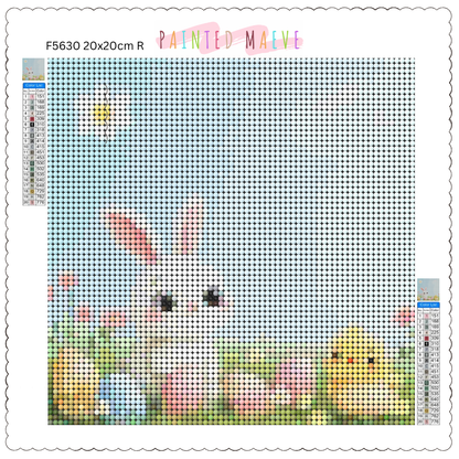 Bunny and Peep: Diamond Painting Easter Collection