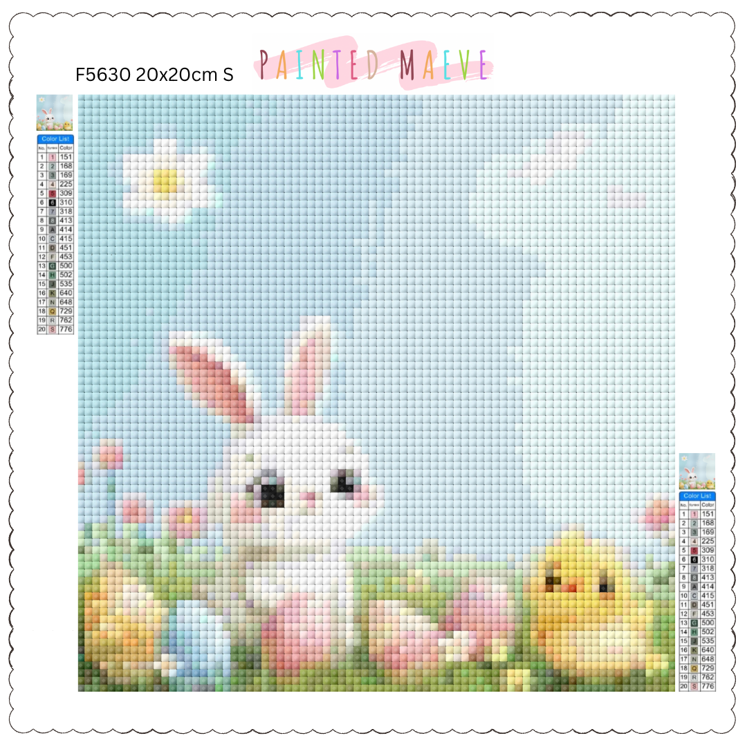 Bunny and Peep: Diamond Painting Easter Collection
