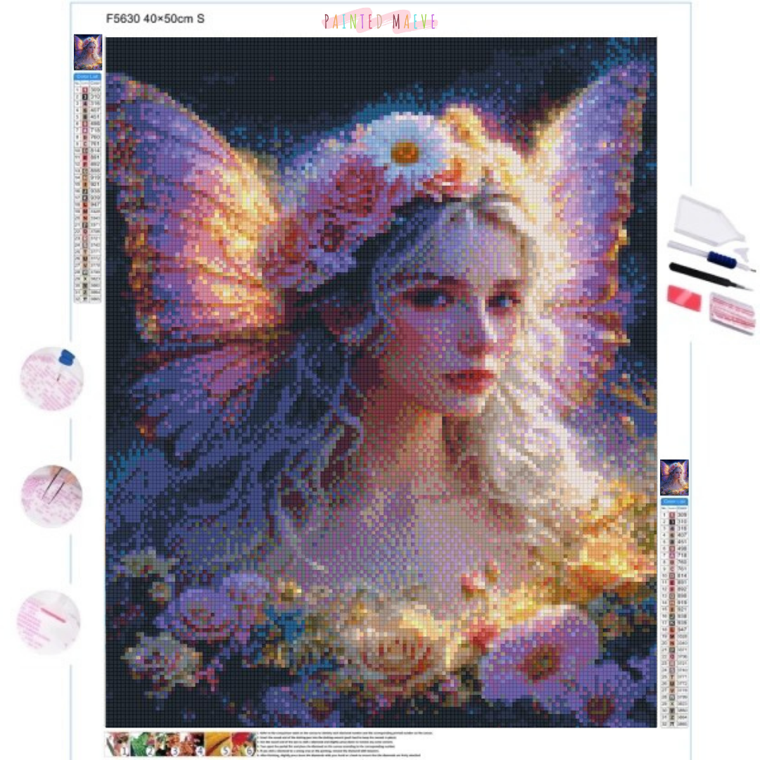 Mystical Midnight Fairy: Diamond Painting Collection