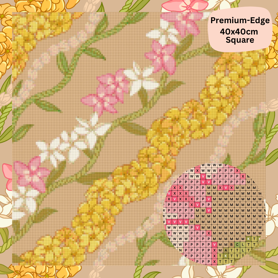 Pikake, Puakenikeni & Plumeria: Diamond Painting Collection