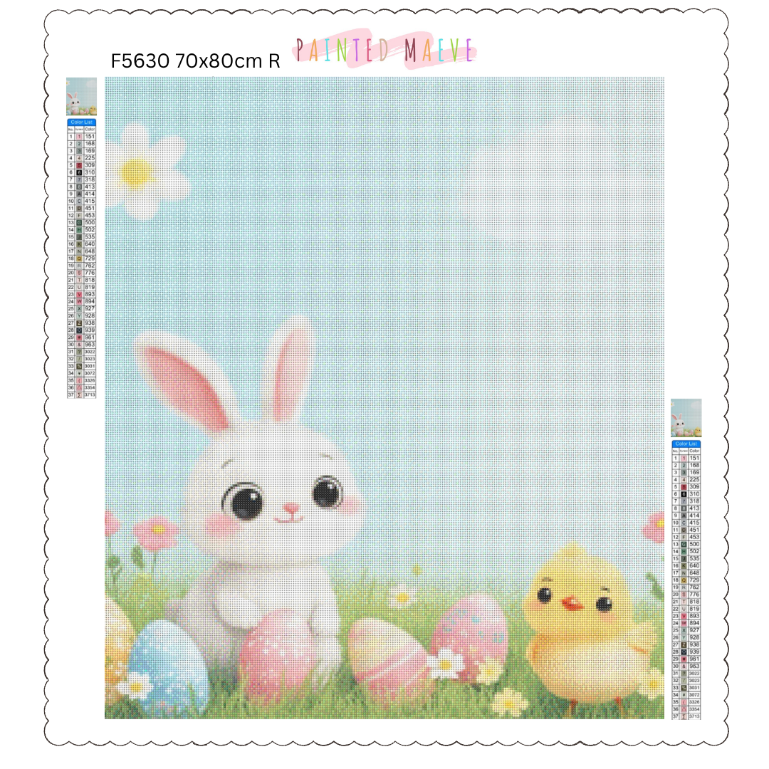 Bunny and Peep: Diamond Painting Easter Collection