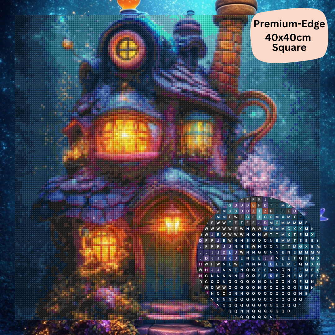 Potion and Crystal Cabin: Diamond Painting Collection