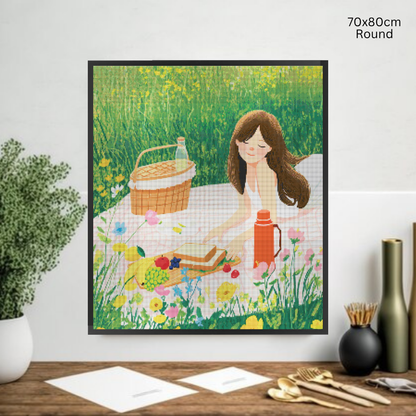 Sunny Picnic Bliss: Diamond Painting Collection