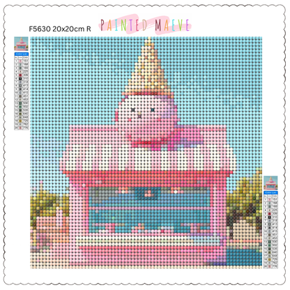 Cream and Cone Hut: Diamond Painting Collection