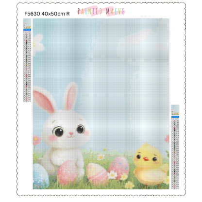 Bunny and Peep: Diamond Painting Easter Collection