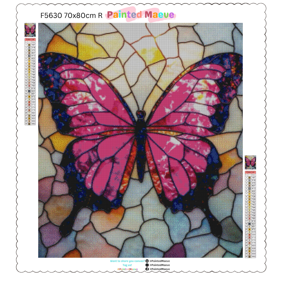 Butterfly Mosaic: Diamond Painting Collection