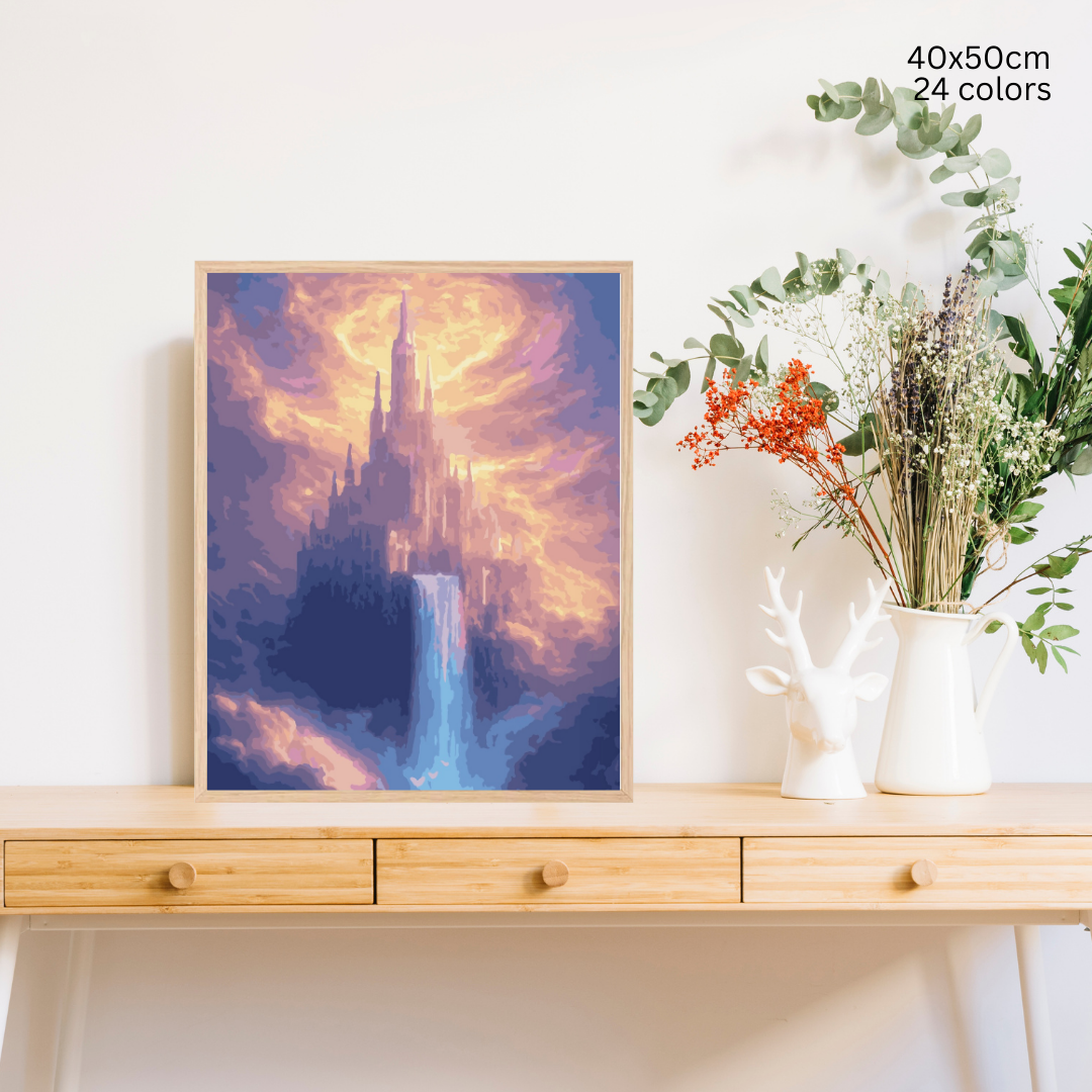 Castle in the Sky: Paint-by-Number Collection (24/36/48 colors | No Frame)