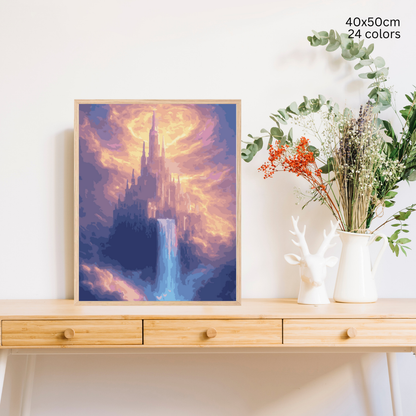 Castle in the Sky: Paint-by-Number Collection (24/36/48 colors | No Frame)