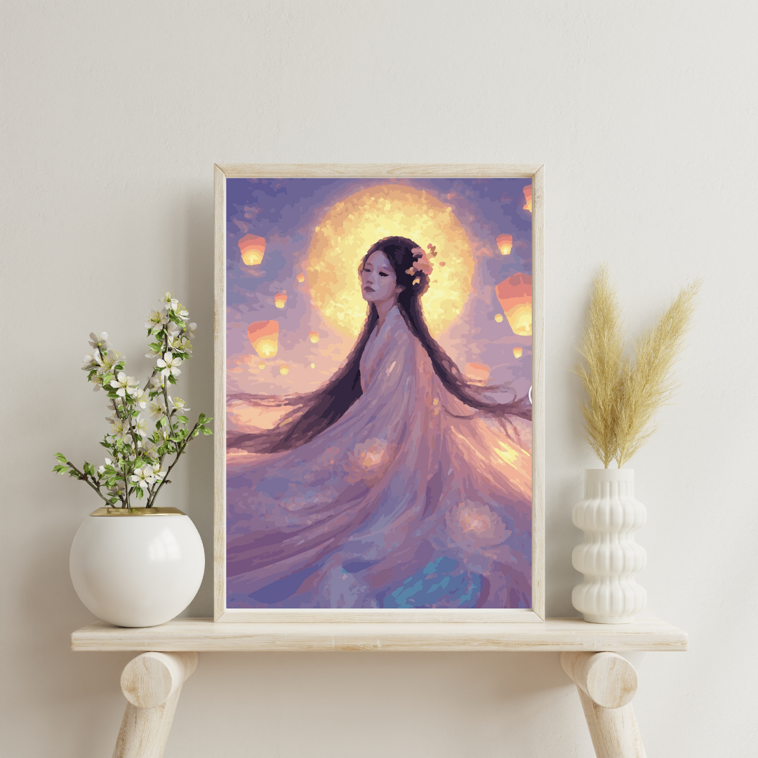 Lotus Princess: Paint-by-Number Collection (24/36/48 colors | No Frame)