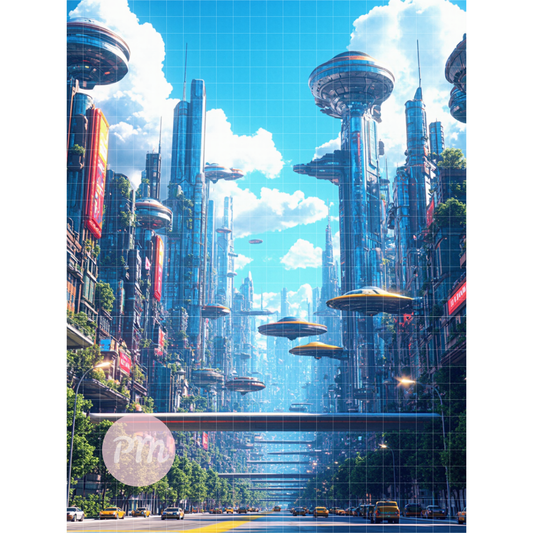 Skyward Metropolis: Diamond Painting Collection