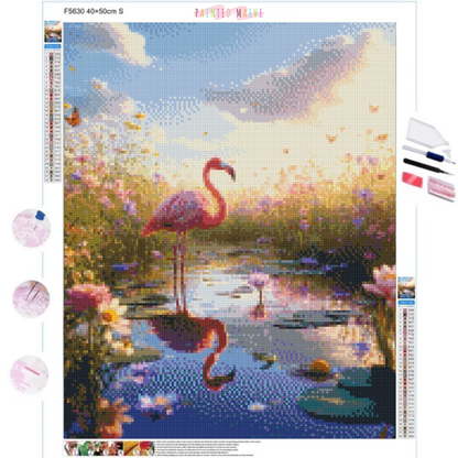 Flamingo Dance: Diamond Painting Collection