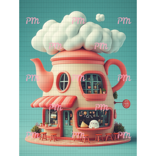 Tea Time Cafe: Diamond Painting Collection