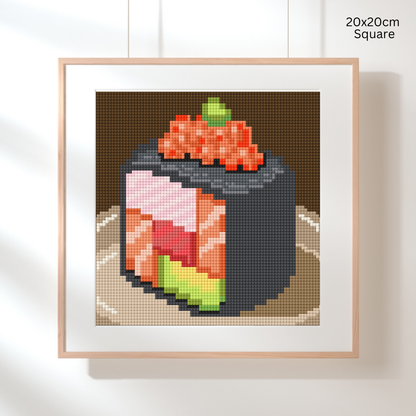 Yum Yum Sushi: MINI Hand-Rendered Diamond Painting Collection