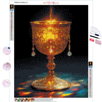 Golden Goblet: Diamond Painting Collection