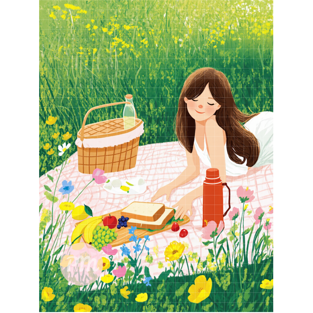 Sunny Picnic Bliss: Diamond Painting Collection