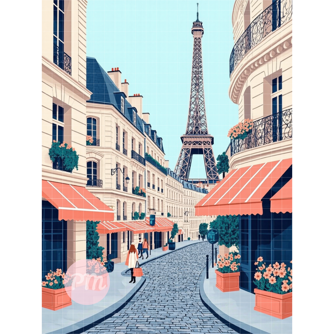 Parisian Bliss: Paint-by-Number Collection (24/36/48 colors | No Frame)