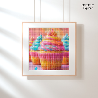 Frosted Cupcakes: Diamond Painting Collection